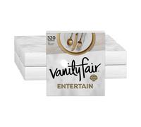 Vanity Fair Entertain Dinner Napkins, 320 Count, White Paper Napkins