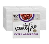 Vanity Fair Everyday Servilletas de papel extra absorbentes, 960 unidades, servilletas de cena para comidas desordenadas