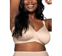 Vanity Fair Full Figure Wireless Bra, Extended Side & Back Smoothing, Lightly Lined Cups Up to DDD Sujetador, Damasco Neutro, 110B para Mujer