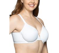 Vanity Fair Full Front Closure Bra, Beauty Back Smoothing, Lightly Lined Cups Up to DDD Sujetador, Transparente, Figura Completa-Blanco, 105D para Mujer