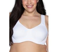 Vanity Fair High Impact Sports Bras for Women, Breathable, Moisture Wicking, Non Padded Cups Up to DDD Sujetado de Entrenamiento, Mate, Aro No Acolchado-Blanco, 100E Mujeres
