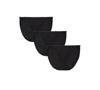 Vanity Fair Illuminazione Stringa Bikini Panty 18108 Estilo Ropa Interior, Pack de 3-Negro Noche, 7 Mujeres