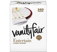 Vanity Fair Impressions Dinner Napkins, 3-ply White, 240-pack