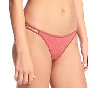 Vanity Fair Womens Body Shine Illumination String Bikini, 5, NH Canyon Rose