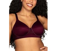 Vanity Fair Women's Full Figure Beauty Back Smoothing Bra, 4-Way Stretch Fabric, Lightly Lined Cups up to H, Wirefree - Sophisticated Plum, 42D