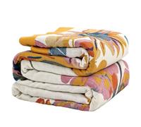 VanJoroy Manta grande de doble cara para sofá, 100 % algodón puro, suave, cálida, bohemia para 2 y 3 plazas, sillón, colcha, 230 x 250 cm, color beige