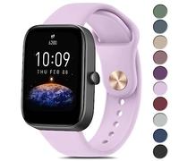 Vanjua Bandas de silicona para Amazfit GTR Mini Band, Amazfit GTS 4 / GTS 4 Mini / GTS 3 / GTS 2 / GTS 2e / GTS 2 mini / GTS, 20 mm de liberación rápida suave Sport correa de repuesto para Amazfit Bip