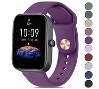 Vanjua Bandas de silicona para Amazfit GTR Mini Band, Amazfit GTS 4 / GTS 4 Mini / GTS 3 / GTS 2 / GTS 2e / GTS 2 mini / GTS, 20 mm de liberación rápida suave Sport correa de repuesto para Amazfit Bip