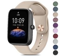 Vanjua Bandas de silicona para Amazfit GTR Mini Band, Amazfit GTS 4 / GTS 4 Mini / GTS 3 / GTS 2 / GTS 2e / GTS 2 mini / GTS, 20 mm de liberación rápida suave Sport correa de repuesto para Amazfit Bip