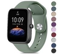 Vanjua Bandas de silicona para Amazfit GTR Mini Band, Amazfit GTS 4 / GTS 4 Mini / GTS 3 / GTS 2 / GTS 2e / GTS 2 mini / GTS, 20 mm de liberación rápida suave Sport correa de repuesto para Amazfit Bip