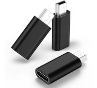 Vanjua Paquete de 3 adaptadores USB C a mini USB, tipo C hembra a mini USB 2.0 macho, compatible con carga y sincronización de datos, compatible con GoPro Hero 3+, reproductores de MP3, cámara de