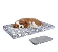 VANKEAN Dog Bed Reversible (Cool&Warm),Stylish 24" Pet Mattress, Water Proof Linings, Removable Machine Washable Cover, Firm Support Pet Bed for Small Dogs & Cats up to 25lbs, Light Grey