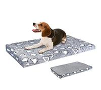 VANKEAN Dog Bed Reversible (Cool&Warm),Stylish 36" Pet Mattress, Water Proof Linings, Removable Machine Washable Cover, Firm Support Pet Bed for Large Dogs up to 70lbs,Light Grey