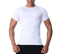 VanKee Camiseta Compresión Hombre Camiseta de Running de Secado rápido y Transpirable Diseño de Malla en la axila para un fútbol Gym Running