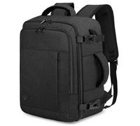 VANKEV Mochila Viaje Cabina Avion 40x20x25 para Ryanair 20L Equipaje de Mano Bolso de Viaje Mujer Hombre para Portatil de 14 Pulgadas de Escuela Trabajo,gris oscuro