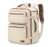 VANKEV Vueling Ryanair Easyjet Eurowings Wizz Air Mochila Viaje Cabina Avion 40x30x20cm, 24L Equipaje de Mano Bolso de Viaje Apta para Portátil de 15,6 Pulgadas beige