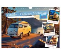 Vanlife - Caravan Abenteuer (Wandkalender 2026 DIN A4 quer), CALVENDO Monatskalender: Entflieh dem Alltag, entdecke die Welt auf eigene Faust und finde dein Zuhause dort, wo die Sonne untergeht.
