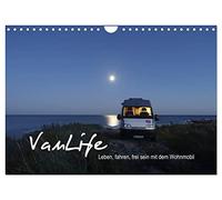 Vanlife - Leben, fahren, frei sein mit dem Wohnmobil (Wandkalender 2026 DIN A4 quer), CALVENDO Monatskalender: Camping im Van - schön und frei