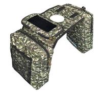 Vanlison Bolsa de tanque ATV impermeable para motocicleta, compatible con motos de nieve, Sportsman Scrambler FourTrax Grizzly UTV, bolsa de almacenamiento colgante, color verde camuflaje