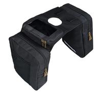 Vanlison Bolsa de Tanque ATV Impermeable para Motocicleta, Compatible con Motos de Nieve, Sportsman Scrambler FourTrax Grizzly UTV, Bolsa de Almacenamiento Colgante, Color Negro