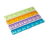 Vanlo Pastillero semanal para 7 días con 4 compartimentos por día - 28 compartimentos en total