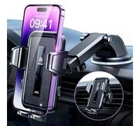 VANMASS Soporte Movil Coche,【2023 Versión Definitiva】 Universal Ventosa,【Militar Superior】para Teléfono Salpicadero Parabrisas Montaje para iPhone 14 13 Pro MAX Samsung Galaxy S23 22 Ultra,