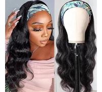 Vanmast Headband Wig Human Hair Body Wave Peluca Mujer Pelo Natural Humano Wear and Go Glueless Wig Human Hair Headband Wigs Body Wave Human Hair Wig For Black Women 16 Pulgada