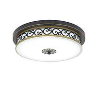 VanMe Estilo antiguo tradicional clásico de la luz de techo 18W llevó retro Metal Vidrio antiguo de la lám de techo redondo 30cm / 18w 6000K blanca fría