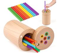 Vanplay Juguetes Educativos Montessori de Madera1 2 3 años - para Aprender a Contar Colores Habilidades motoras Finas, Regalo Cumpleaños Navidad para Niños Niñas