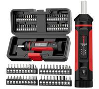 VANPO Destornillador Dinamométrico 1-6 NM, 1/4" Juego de Destornillador de par de Torsión Ajustable con 40 S2 Bits, 41 Piezas Llave Dinamométrica para Reparación de Bicicletas