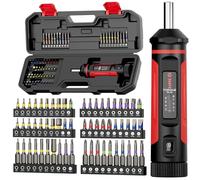 VANPO Destornillador dinamométrico de 1/4 pulgadas, 1-9 Nm, pequeño destornillador dinamométrico, juego con 60 puntas S2, recordatorio de clic para herramientas, reparación de bicicletas