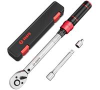 VANPO Llave Dinamométrica 3/8'', 5-60 Llave de Torque, Precisión de Error ±3%, Cabezal Reversible de 72T Llave Dinamometrica para Bicicleta, Moto, Cambiar Bujías de Coche