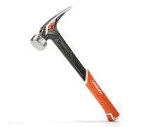 Vanquish Martillo de titanio de 325 ml con cara lisa, martillo forjado de una pieza con soporte magnético para clavos y mango de goma - 0536