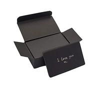 VANRA 300 Hojas Blanca Tarjeta de Indice, Tarjeta de Mensaje, 3.5 x 2 Pulgadas, Tarjetas Estudio,Tarjetas de Visita de Bricolaje Blanco (Negro)