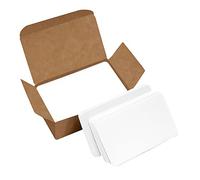 VANRA 300 Hojas Blanca Tarjeta de Indice, Tarjeta de Mensaje, 3.5 x 2 Pulgadas, Tarjetas Estudio,Tarjetas de Visita de Bricolaje (Blanco)