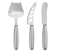 VANRA Juego de Cuchillos para Queso Juego de 3 Cuchillos para Mantequilla de Acero Inoxidable con Cortador para Queso Blando y Semiduro