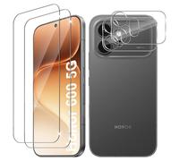 Vanrain Cristal Templado para Honor 600 5G, 2+2 Protector de Pantalla y Protector de Lente de Cámara, Vidrio Templado 9H Dureza Alta Definición Sin Burbujas