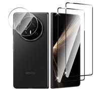 Vanrain Cristal Templado para Honor Magic V5 5G, 2+2 Piezas Protector de Pantalla y Protector de Lente de Cámara, 9H Dureza Alta Definició Anti-Arañazo