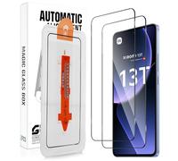 Vanrain Cristal Templado para Xiaomi 13T/13T Pro, 2 Piezas Protector de Pantalla Instalación Automática, Sin Burbujas 9H Dureza Película Anti-Arañazos