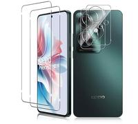 Vanrain Protector de Pantalla para OPPO Reno 11 F 5G, 2+2 Piezas Cristal Templado y Protector de Lente de Cámara, Vidrio Templado 9H Dureza Alta Definición Sin Burbujas