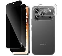 Vanrain Protector de Pantalla Privacidad para Honor 600 Pro 5G, 2+2 Piezas Antiespia Cristal Templado y Protector de Lente de Cámara, Dureza 9H Anti-Arañazo Sin Burbujas