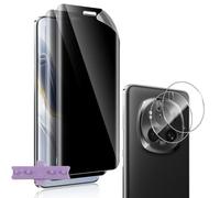 Vanrain Protector de Pantalla Privacidad para Honor Magic 6 Pro 5G, 2+2 Pieza Hidrogel Antiespia Película y Protector de Lente de Cámara Cristal Templado