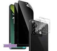 Vanrain Protector de Pantalla Privacidad para Xiaomi Redmi Note 13 Pro 5G, 2+2 Pieza Hidrogel Antiespia Película y Protector de Lente de Cámara Cristal Templado