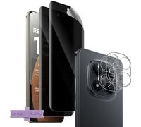 Vanrain Protector de Pantalla Privacidad para Xiaomi Redmi Note 15 Pro Plus 5G/POCO M8 Pro 5G, 2+2 Pieza Hidrogel Antiespia Película y Protector de Lente de Cámara Cristal Templado