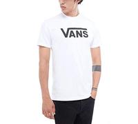 Vans_Apparel Vans Classic, Camiseta Hombre, Blanco (White/black), Medium