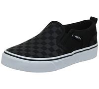 Vans Asher, Zapatillas Deportivas Unisex niños, Checkerboard Black and Black, 27 EU