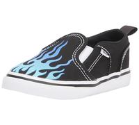Vans Asher, Zapatillas Deportivas Unisex niños, Flame Black and White, 19 EU