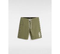 Vans - Bañador surfero de color liso The Daily, Hombre, Verde, Talla: 30