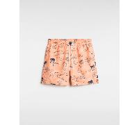 Vans - Bañador surfero elástico Primary Print, Hombre, Naranjo, Talla: S