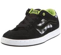 Vans Baxter (Plaid) Black/Green/White VMAX5LM - Zapatillas de Ante para niño, Color Negro, Talla 36